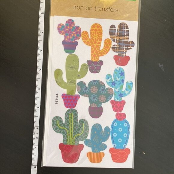 Set of 9 cactus Iron on patches NEW - Picture 6 of 6